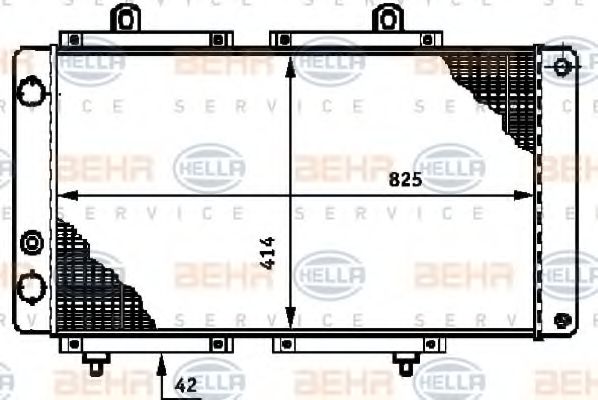 Imagine Radiator, racire motor HELLA 8MK 376 720-071