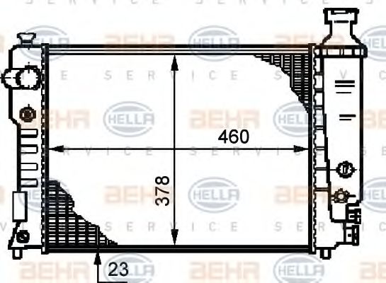 Imagine Radiator, racire motor HELLA 8MK 376 720-101