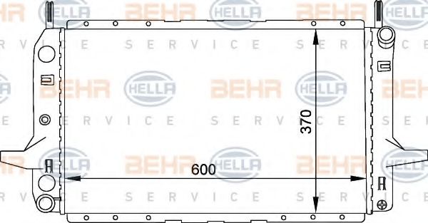 Imagine Radiator, racire motor HELLA 8MK 376 720-171