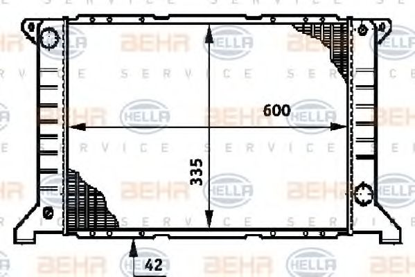 Imagine Radiator, racire motor HELLA 8MK 376 720-201