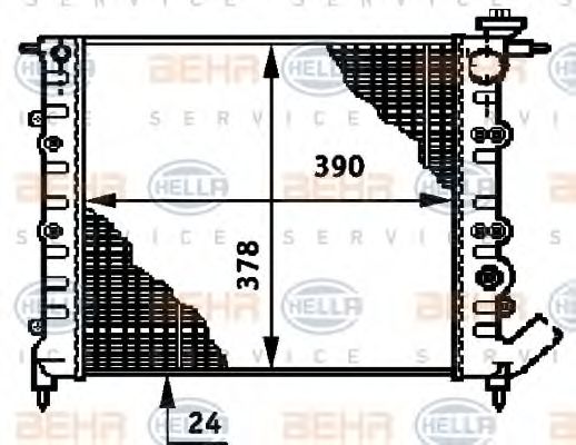 Imagine Radiator, racire motor HELLA 8MK 376 720-521