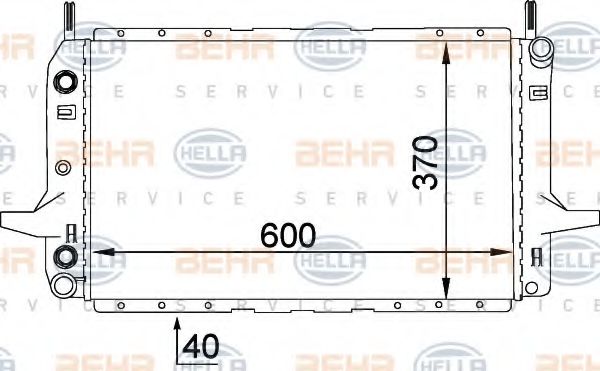 Imagine Radiator, racire motor HELLA 8MK 376 720-621