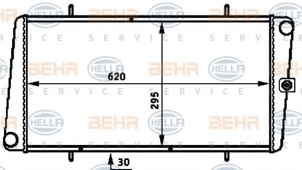 Imagine Radiator, racire motor HELLA 8MK 376 721-011