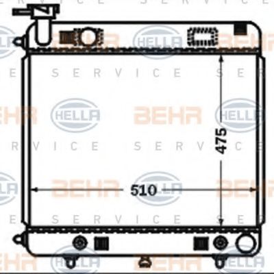 Imagine Radiator, racire motor HELLA 8MK 376 721-371