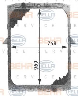 Imagine Radiator, racire motor HELLA 8MK 376 721-511