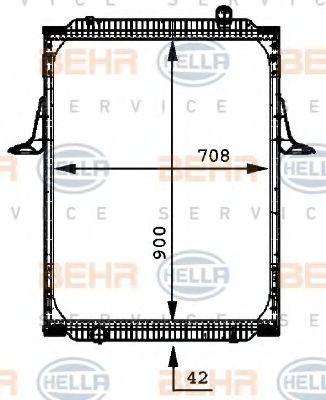 Imagine Radiator, racire motor HELLA 8MK 376 721-641