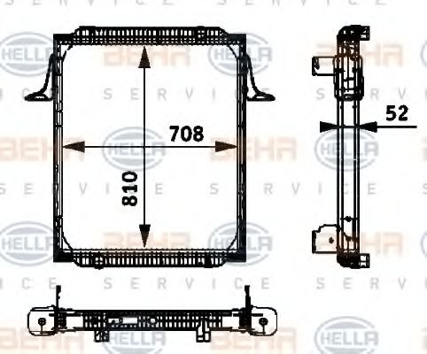 Imagine Radiator, racire motor HELLA 8MK 376 721-771