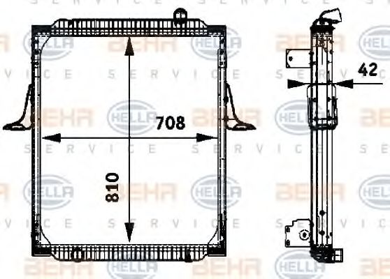 Imagine Radiator, racire motor HELLA 8MK 376 722-071