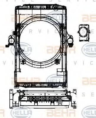 Imagine Modul racire HELLA 8MK 376 722-211