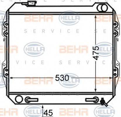 Imagine Radiator, racire motor HELLA 8MK 376 724-551