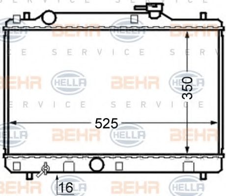 Imagine Radiator, racire motor HELLA 8MK 376 724-581