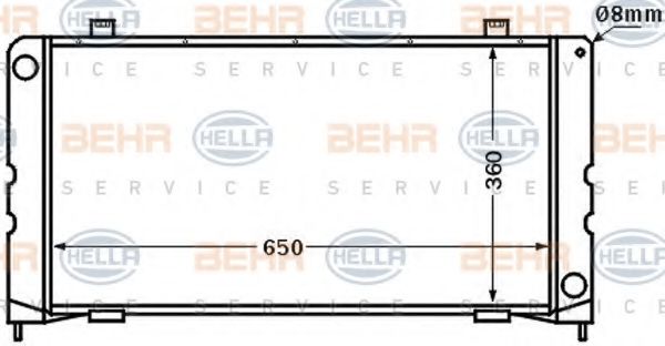 Imagine Radiator, racire motor HELLA 8MK 376 724-651