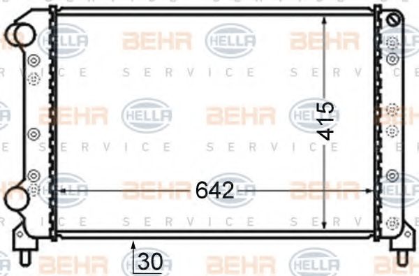 Imagine Radiator, racire motor HELLA 8MK 376 724-791