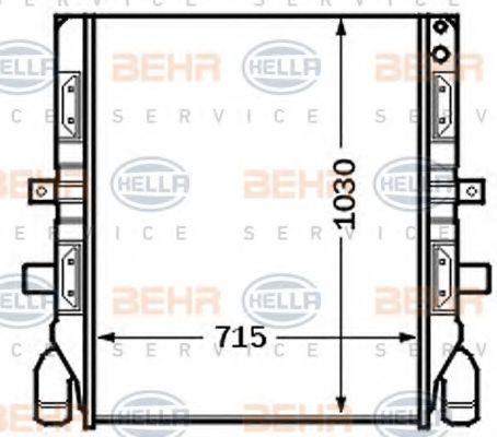 Imagine Radiator, racire motor HELLA 8MK 376 726-661