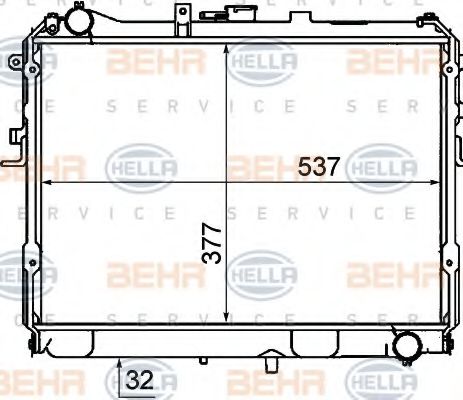 Imagine Radiator, racire motor HELLA 8MK 376 727-681