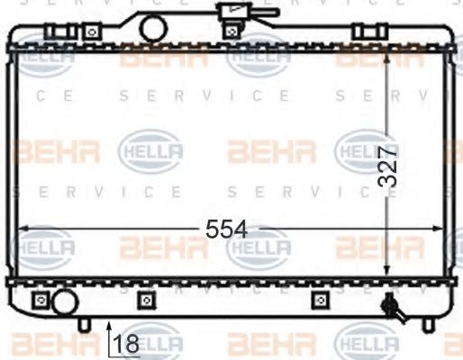 Imagine Radiator, racire motor HELLA 8MK 376 727-701