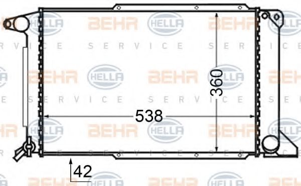 Imagine Radiator, racire motor HELLA 8MK 376 727-761