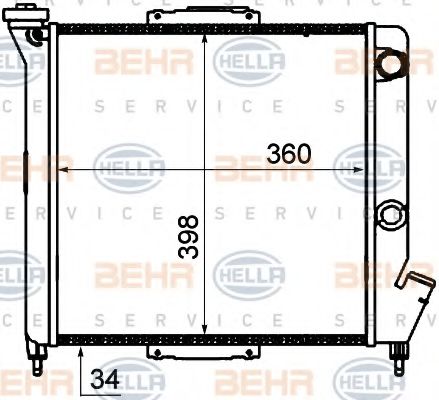 Imagine Radiator, racire motor HELLA 8MK 376 735-031