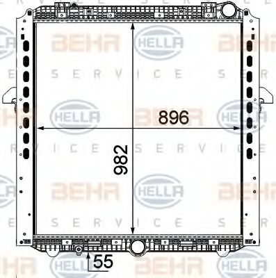 Imagine Radiator, racire motor HELLA 8MK 376 737-081
