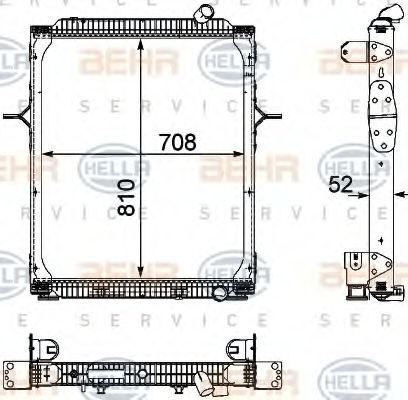 Imagine Radiator, racire motor HELLA 8MK 376 745-171
