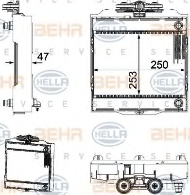 Imagine Radiator, racire motor HELLA 8MK 376 746-521