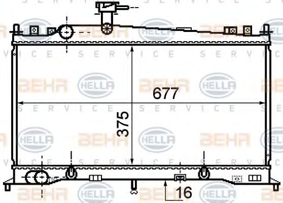 Imagine Radiator, racire motor HELLA 8MK 376 750-271