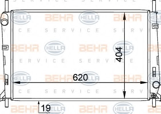 Imagine Radiator, racire motor HELLA 8MK 376 754-791