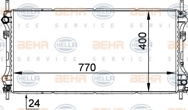 Imagine Radiator, racire motor HELLA 8MK 376 755-321