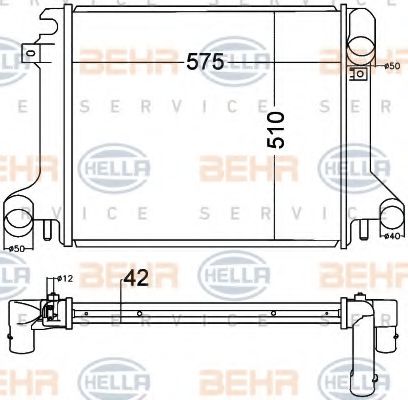 Imagine Radiator, racire motor HELLA 8MK 376 758-021