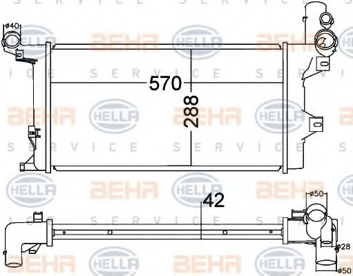 Imagine Radiator, racire motor HELLA 8MK 376 758-031