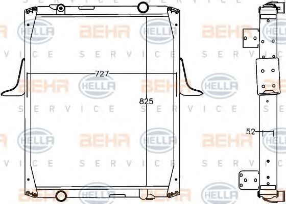 Imagine Radiator, racire motor HELLA 8MK 376 758-061