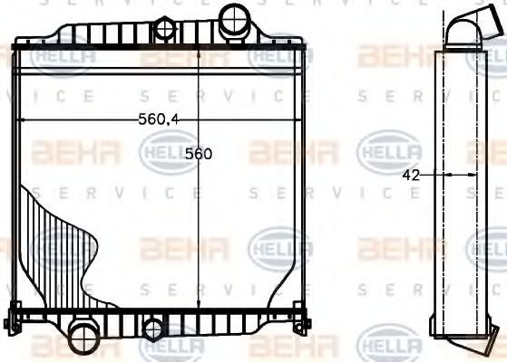 Imagine Radiator, racire motor HELLA 8MK 376 758-081