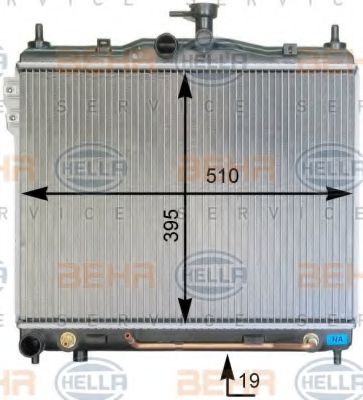 Imagine Radiator, racire motor HELLA 8MK 376 762-011