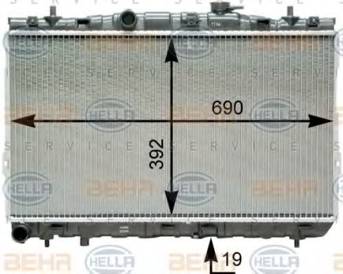 Imagine Radiator, racire motor HELLA 8MK 376 762-111