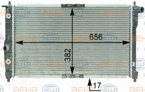 Imagine Radiator, racire motor HELLA 8MK 376 762-591