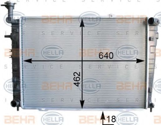 Imagine Radiator, racire motor HELLA 8MK 376 763-211