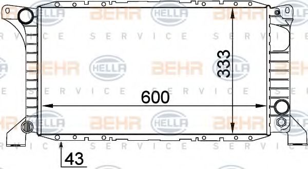 Imagine Radiator, racire motor HELLA 8MK 376 764-011