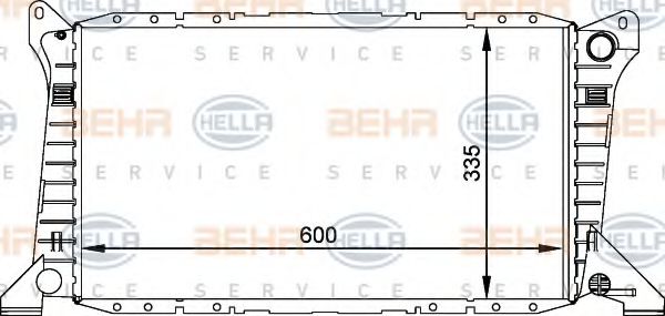 Imagine Radiator, racire motor HELLA 8MK 376 764-021