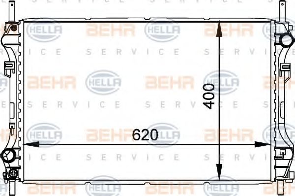 Imagine Radiator, racire motor HELLA 8MK 376 764-101