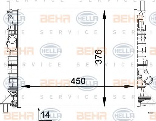 Imagine Radiator, racire motor HELLA 8MK 376 764-271