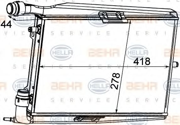 Imagine Radiator, racire motor HELLA 8MK 376 765-151