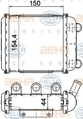 Imagine Radiator, racire motor HELLA 8MK 376 765-231