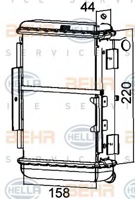 Imagine Radiator, racire motor HELLA 8MK 376 765-251