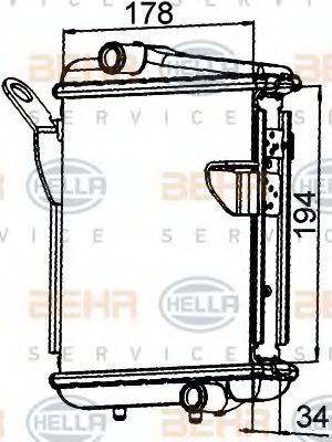 Imagine Radiator, racire motor HELLA 8MK 376 765-271