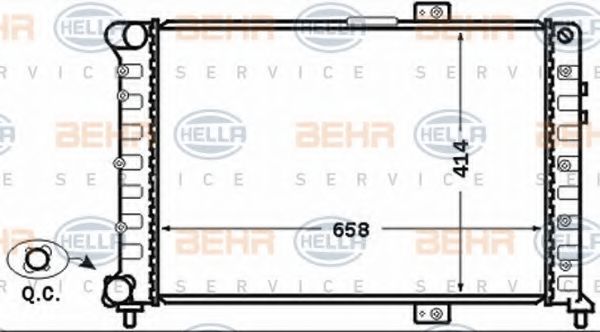 Imagine Radiator, racire motor HELLA 8MK 376 766-091