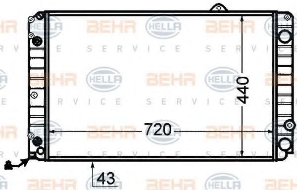 Imagine Radiator, racire motor HELLA 8MK 376 766-181