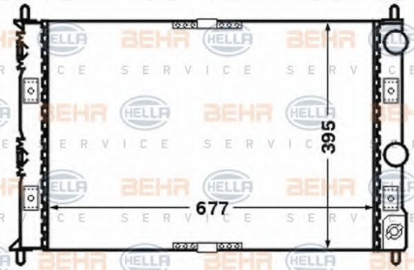 Imagine Radiator, racire motor HELLA 8MK 376 766-551