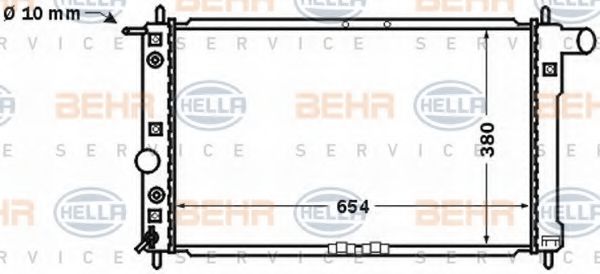 Imagine Radiator, racire motor HELLA 8MK 376 767-201