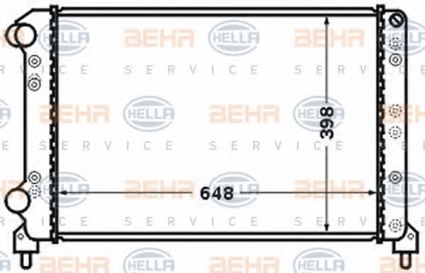 Imagine Radiator, racire motor HELLA 8MK 376 767-691