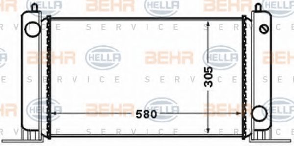 Imagine Radiator, racire motor HELLA 8MK 376 767-721